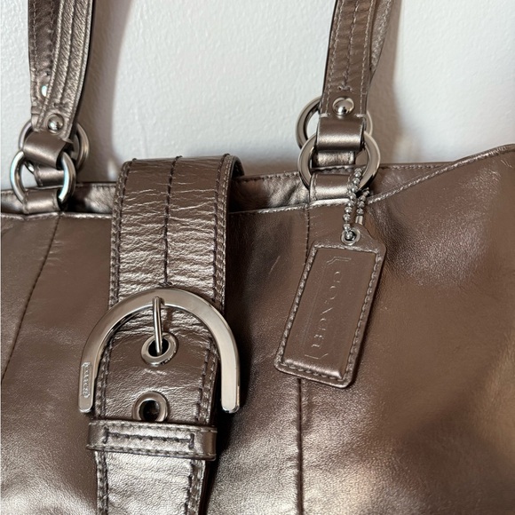 Metallic Coach Handbag - Picture 4 of 11